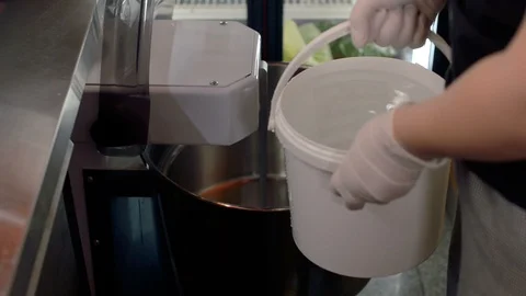 Worker is preparing mixer Stock Footage 86268347