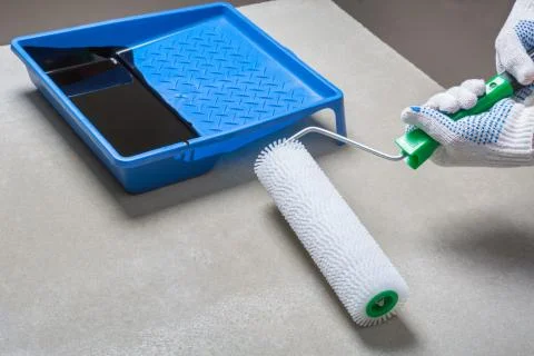 Worker preparing for the repair work Stock Photos