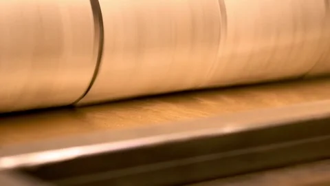 Worker in process of grinding metal part close-up Stock Footage 157110422