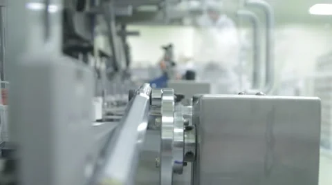 Worker On A Production Line Stock Footage 62842486