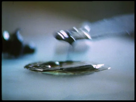 Worker putting down paint swatches, UK 1992 Stock Footage 136687960