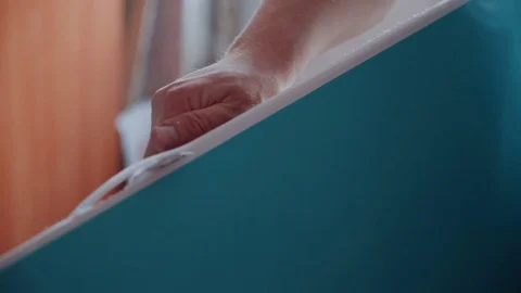 Worker repairs a window Stock Footage 81502214