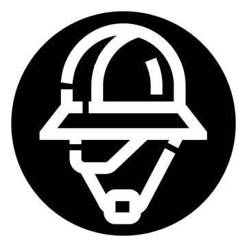 Worker safety hard hat personal protection icon Stock Illustration