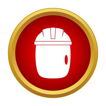 Worker safety protecting face using welding helmet icon 库存插图