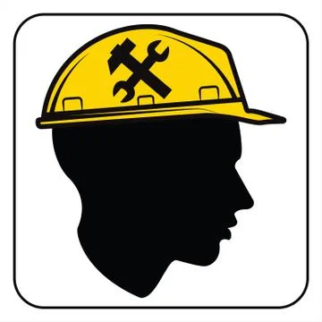 Worker sign - Construction Site Stock Illustration