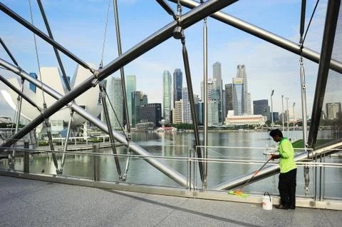 Worker in singapore Stock Photos
