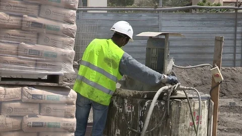 Worker on site Stock Footage 76719468