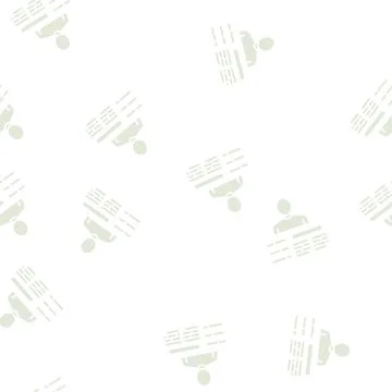Worker skills glyph seamless pattern sign Illustrazione stock