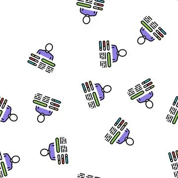 Worker skills vector seamless pattern sign Illustrazione stock