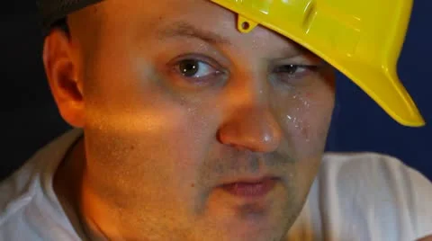 Worker smoking Stock Footage 8966564