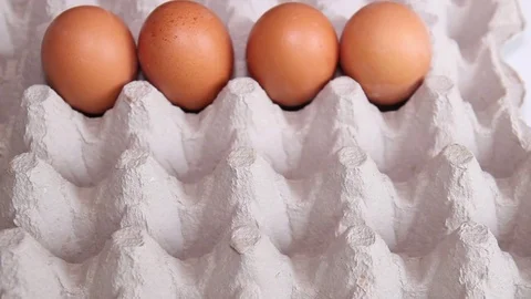 Worker Sorting Fresh Eggs 3 Stock Footage 74792450
