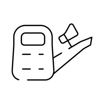 Worker striking with megaphone representing picket line protest Stock Illustration