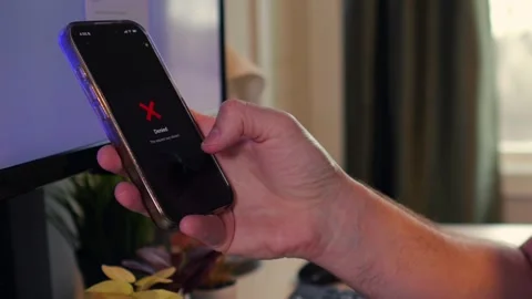 Worker Struggles with Two Factor Authentication Stock Footage 325458471