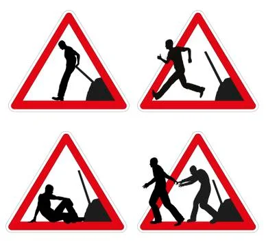 Worker taking brake Stock Illustration