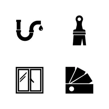 Worker toolbox. Simple Related Vector Icons Stock Illustration