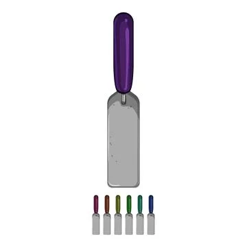 Worker trowel cement cartoon vector graphic Stock Illustration