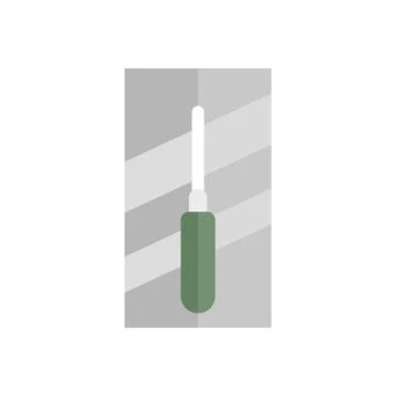 Worker trowel icon flat isolated Stock Illustration