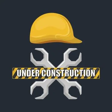 Worker under construction place vector illustration Illustrazione stock
