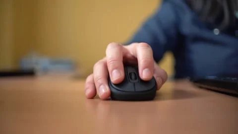 Worker use notebook computer work for social distancing meeting online Stock-Footage 234502903