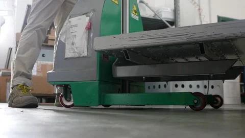 Worker uses Lifter Stock Footage 156262295