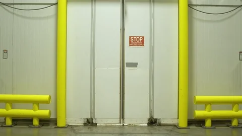 Worker using a forklift in a warehouse Stock-Footage 83395592
