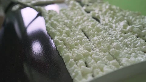 A worker using polyurethane foam to isolate sound. Stock Footage 171346159