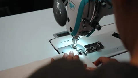 Worker using sowing machine Stock Footage 135160883