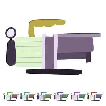 Worker vacuum pump vector cartoon graphic 스톡 일러스트