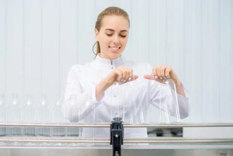 Worker at a water line Stock Photos