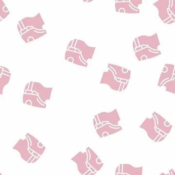 Worker welder glyph vector seamless pattern イラスト素材