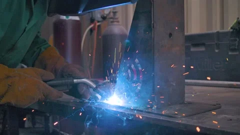 A Worker Welding Stock Footage 201964804