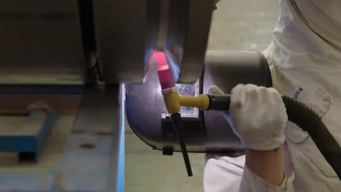 Worker welding Stock Footage 234495565