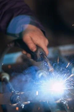 Worker Welding Stock Photos
