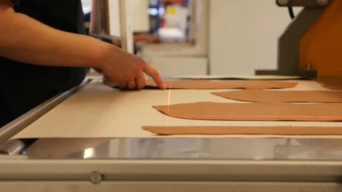 A worker working on the conveyor at the factory Stock Footage 90740159