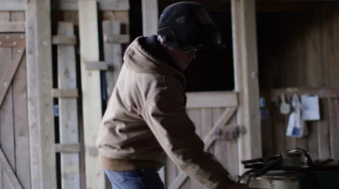 Worker working in workshop Stock Footage 68498799