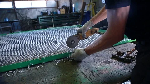 Worker works at the factory Stock Footage 97730827