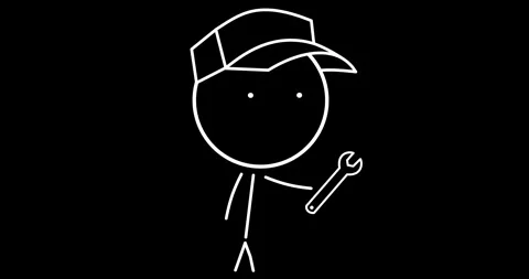 Worker with wrench Stock Footage 296511789