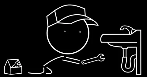 Worker with a wrench 動画素材 296512181