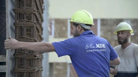 Workers and formwork Vídeo Stock 152420618