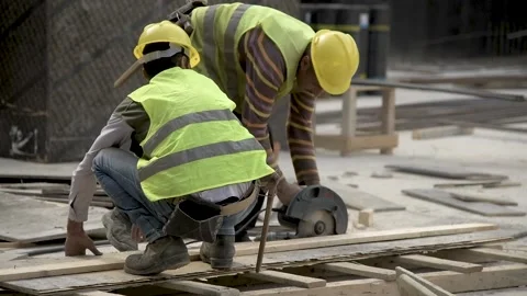 Workers and formwork Stock Footage 152421191