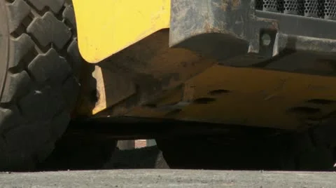 Workers and machine plant tree in sidewalk with soil Stock Footage 11024168