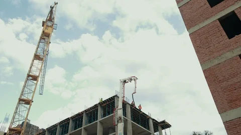 The workers and machines are working very collaborating. Stock Footage 120971481