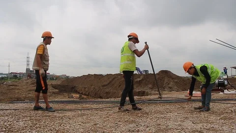 Workers are bending iron Stock-Footage 91243564