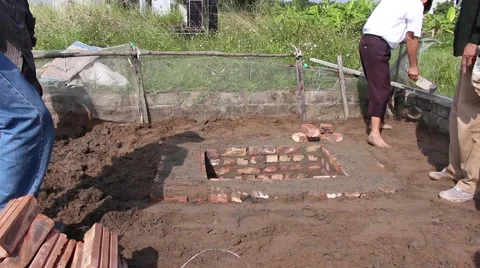 Workers are building ditches Stock Footage 58626965
