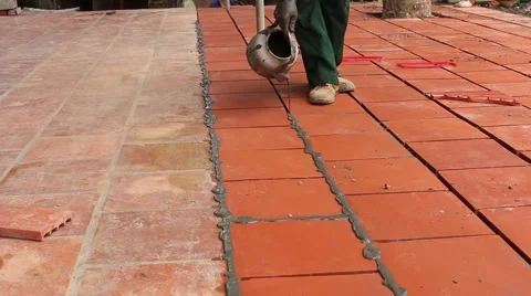 Workers are building yard Stock Footage 58627391