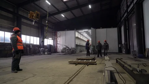 The workers are busy.  4K Stock Footage 104656764