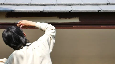 Workers are painting Stock Footage 64964290