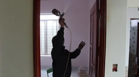 Workers are painting Video stock 67317726