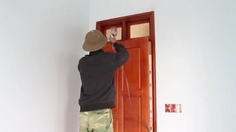 Workers are painting Stock Footage 67317790