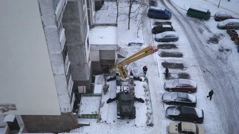 Workers are preparing for paint work Stock Footage 116673151